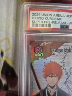 Union Arena TCG Kurosaki Ichigo Super Prerelease Winner Promo PSA 9 MINT - Image 3