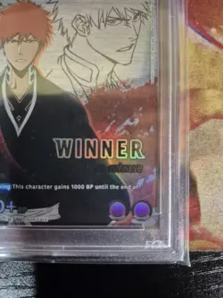 Union Arena TCG Kurosaki Ichigo Super Prerelease Winner Promo PSA 9 MINT - Image 5