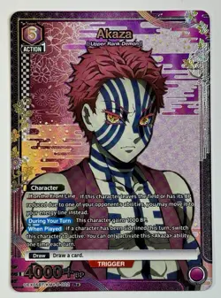 Union Arena TCG - Kimetsu no Yaiba - Akaza - UEX05BT/KMY-P-002 R🌟 Demon Slayer - Image 1