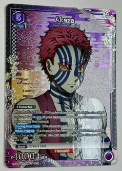 Union Arena TCG - Kimetsu no Yaiba - Akaza - UEX05BT/KMY-P-002 R🌟 Demon Slayer - Image 2