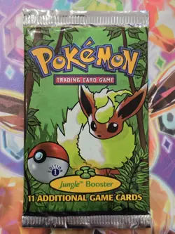 Pokemon Jungle Booster Pack 1st Edition Flareon Artwork, Vintage 1999, WOTC - Image 1