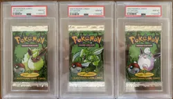 1999 WOTC Pokemon 1st Edition Jungle Booster Pack Art Set PSA 10 - New Certs! - Image 1
