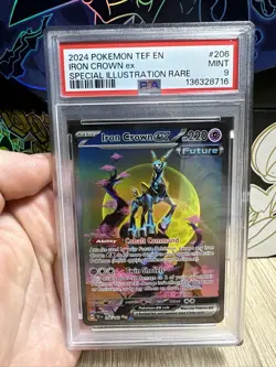 Pokemon TCG Iron Crown EX Scarlet & Violet Temporal Forces 206/162 PSA 9 - Image 1