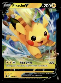 Pikachu V - Holo SWSH: Sword & Shield Promo Cards SWSH285 NM Pokemon TCG - Image 1