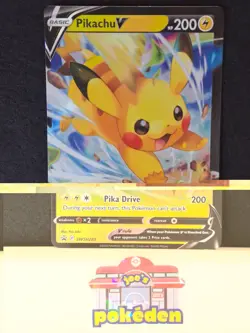 Pikachu V Swsh285 Swsh: Sword & Shield Promo Cards Holo Pokemon Tcg Nm (Miscut) - Image 1