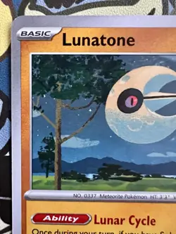 Lunatone 074/132 Pokemon Prize Pack Series 8 Promo Pokemon Card NM/LP - Image 2