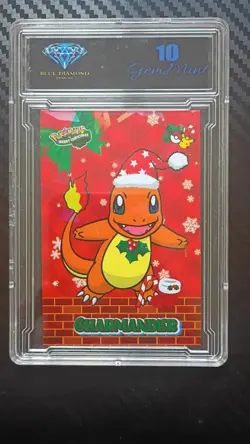 Pokemon 2024 Card Database Christmas - Charmander Rare Gem 10 Blue Diamond - Image 1