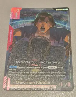Gundam Card Game ST08 012 Words for Hathaway C+ - Image 1