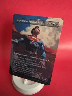 Mtg Magic Superman DC Borderless Playtest Card Commander EDH NM Matte - Image 1