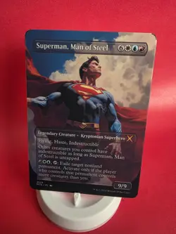 Mtg Magic Superman DC Borderless Playtest Card Commander EDH NM Matte - Image 2