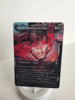 Mtg Magic Vow Of Malice Superman DC Comics Borderless Playtest Card Matte NM - Image 2
