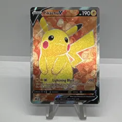 Pokemon Pikachu V SWSH063 Holo Promo TCG Card Pika Ball Circle Circuit - Image 1