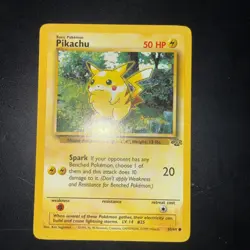 Pikachu pokemon card HP 50 year 1999 No. 60/64 RARE near MINT - Image 1