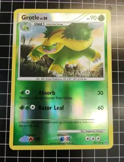 Grotle 49/127 Platinum Base Set Pokemon Reverse Holo Card - Image 1