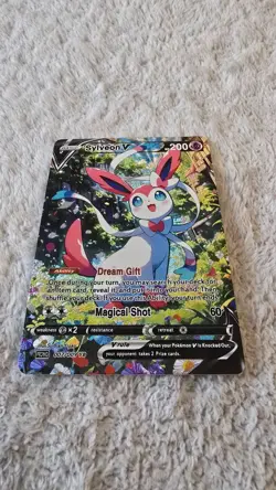 ART CARD ~ Pokemon TCG Vibrant Color Sylveon V Illustration Immersive TEXTURED - Image 5