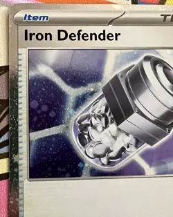Iron Defender Holo Pokemon Prize Pack Series 8 Promo Pokemon Card NM/LP - Image 2