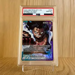 OP11-040 Alt Art ONE PIECE English PSA 10 Monkey D. Luffy - Image 1