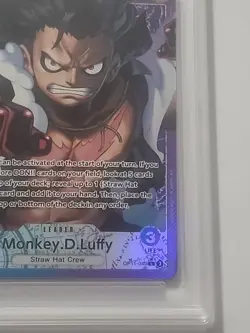 One Piece Monkey D Luffy OP11-040 Alt Art Leader PSA 10 - Image 4