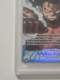 One Piece Monkey D Luffy OP11-040 Alt Art Leader PSA 10 - Image 5
