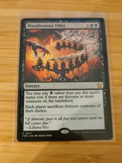 MTG Blasphemous Edict 0057 Foundations M/NM Free UK P&P - Image 1