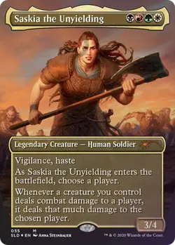 Foil Saskia the Unyielding M Secret Lair Drop Series 55 LP - Image 1