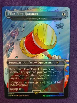 MTG - Secret Lair - Sonic: Turbo Gear - Piko Piko Hammer - FOIL - Image 1