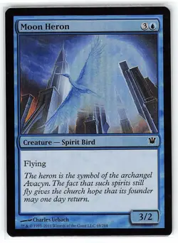 Moon Heron *FOIL Common* Magic MtG x1 Innistrad SP - Image 1