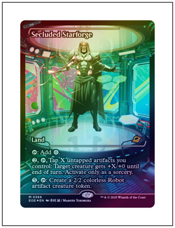 1x Secluded Starforge, Showcase Art - Foil, Magic MTG NM - Image 1
