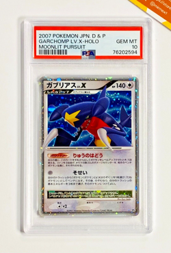 Pokemon PSA 10 Garchomp LV X Unlimited Holo DP4 Moonlit Pursuit Japanese - Image 1