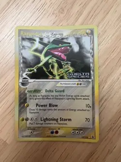 Pokemon Rayquaza 13/113 Reverse Holo Rare EX Delta Species Stamped LP - Image 1