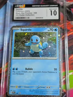 Squirtle 048 Cosmos Holo Scarlet & Violet Black Star Promo 2023 CGC 10 GEM MINT - Image 2