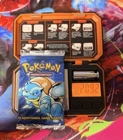 Pokemon Base Set Unlimited Sealed Pack 1999 Blastoise Artwork 20.92 Grams - Image 1