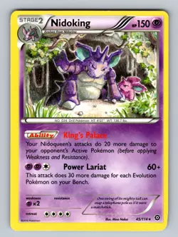 Nidoking 45/114 Rare XY - Steam Siege NM - LP Pokemon TCG - Image 1