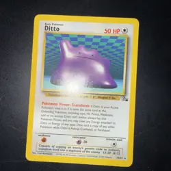 1999 Pokemon Fossil Set 18/62 Ditto - Image 1