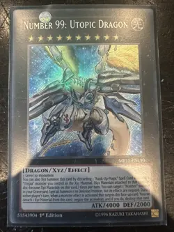YuGiOh Number 99: Utopic Dragon Secret Rare 1st Edition MP15-EN190 - Image 1