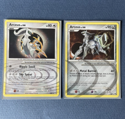 Arceus AR9 & AR5 LV 100-2 Card Lot - Platinum Arceus-Holo Rare-Pokemon TCG NM/LP - Image 1