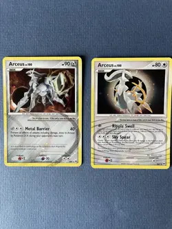 Arceus AR9 & AR5 LV 100-2 Card Lot - Platinum Arceus-Holo Rare-Pokemon TCG NM/LP - Image 2
