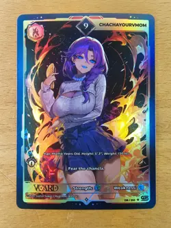 ChaChaYourVMom 9 Holo 1st Edition Awakened Worlds Card GamerSupps VCard 138/250 - Image 2