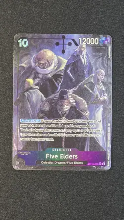 Five Elders Alt Art OP13-082 M OPTCG One Piece Carrying On His Will - Image 1