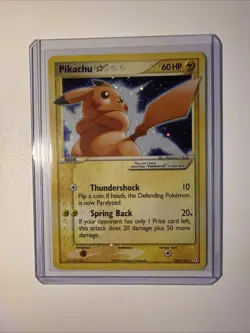 Pokemon EX Holon Phantoms Pikachu Gold Star Holo 104/110 2006 Ultra Rare - Image 1