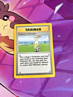 Pokemon Breeder - 76/102 [Base Set] Pokemon TCG - RARE Trainer - Vintage - MP - Image 1