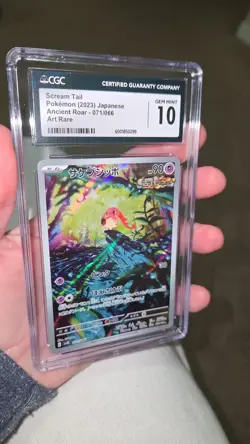 2023 POKEMON PARADOX RIFT POKEMON CENTER ETB PROMO SVP #065 SCREAM TAIL CGC10 - Image 3