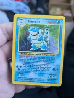 Blastoise 2/102 base set Holo Rare Card Pokemon TCG HP - Image 1