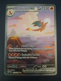 Charizard ex 199/165 Pokemon TCG SV: Scarlet & Violet 151 SIR Full Art NM - Image 1