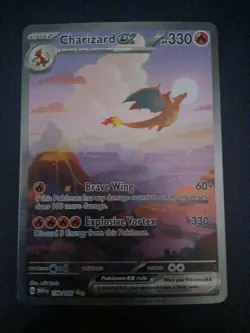 Charizard ex 199/165 Pokemon TCG SV: Scarlet & Violet 151 SIR Full Art NM - Image 2
