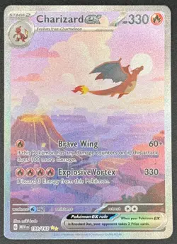 Charizard ex 199/165 Pokemon TCG SV: Scarlet & Violet 151 SIR Full Art NM - Image 1