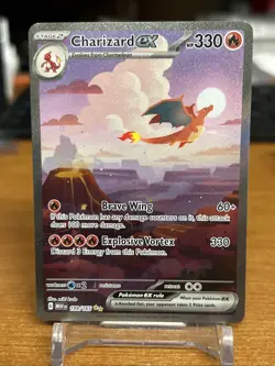 Pokemon TCG Charizard EX 199/165 Scarlet & Violet 151 Card Sir NM/M Condition - Image 1