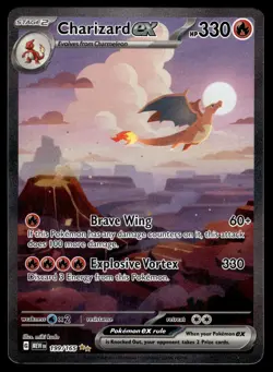 CHARIZARD EX - 199/165 - POKEMON 151 EN-MEW SIR FULL ART SV - NM - Image 1