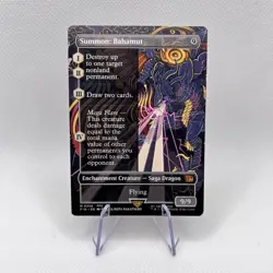 Summon: Bahamut (Borderless) Final Fantasy- Regular- Magic the gathering - Image 1