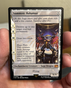 MTG Summon: Bahamut Final Fantasy Regular Mythic NM - Image 1
